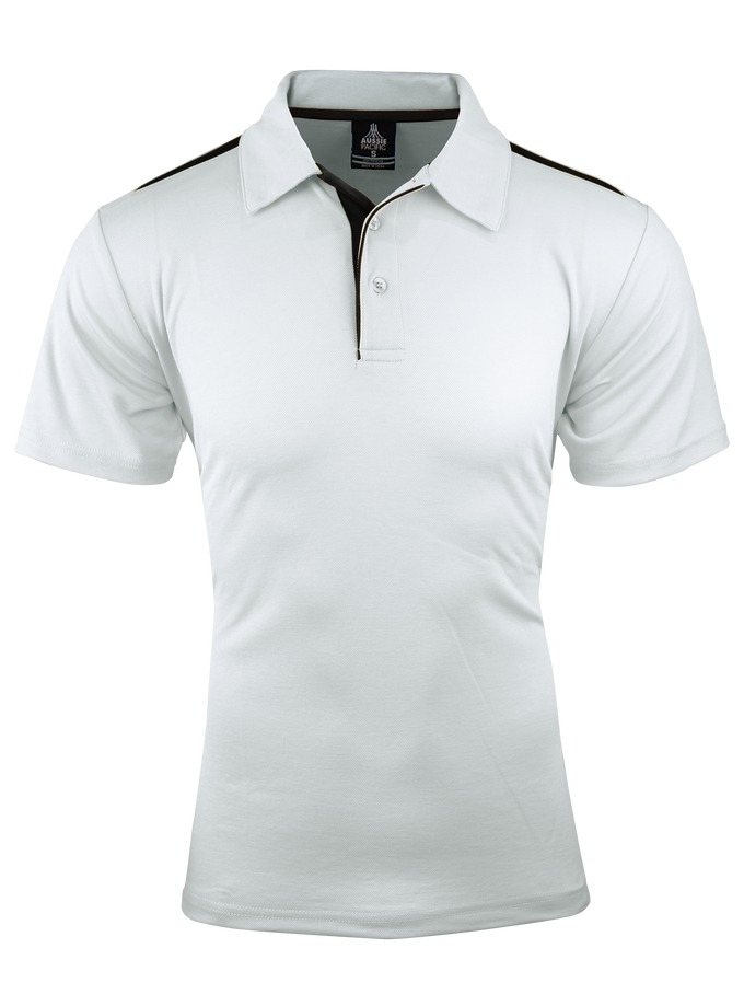 PINNACLE - (LANCELIN) - 1305 - PATERSON POLOS - WHITE/BLACK