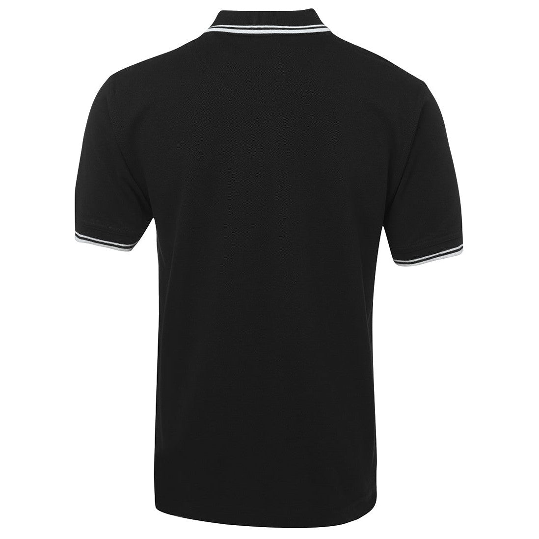 QA BATH - 2CP - CONTRAST POLO - BLACK/WHITE