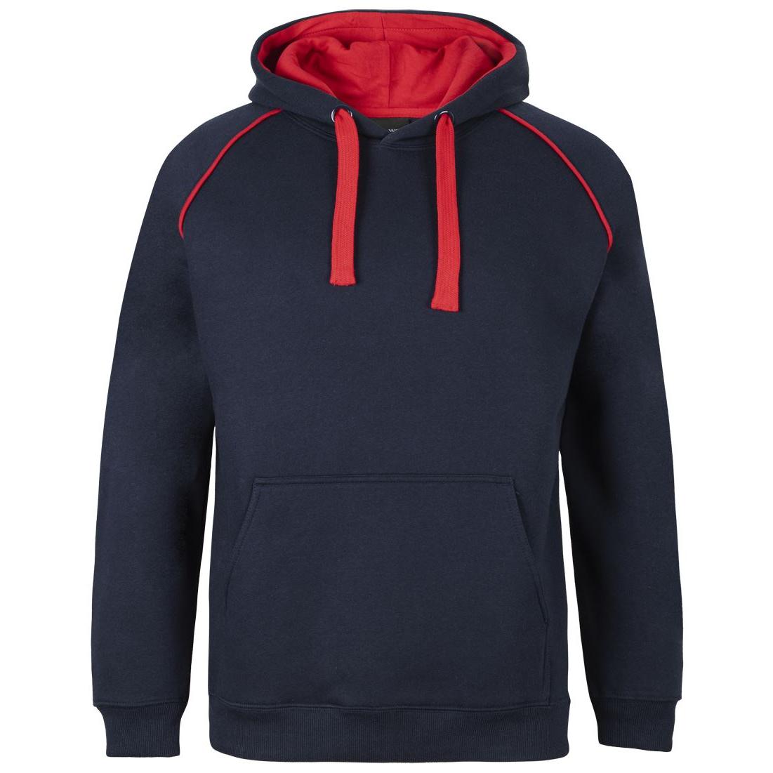 CONTRAST FLEECY HOODIE - 3CFH