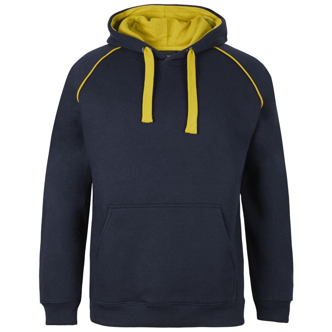 CONTRAST FLEECY HOODIE - 3CFH