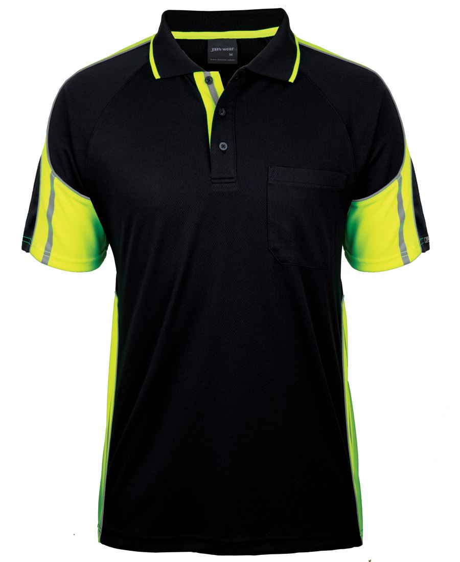 DIAMOND TOWING - 6SPPS - POLO - BLACK/LIME
