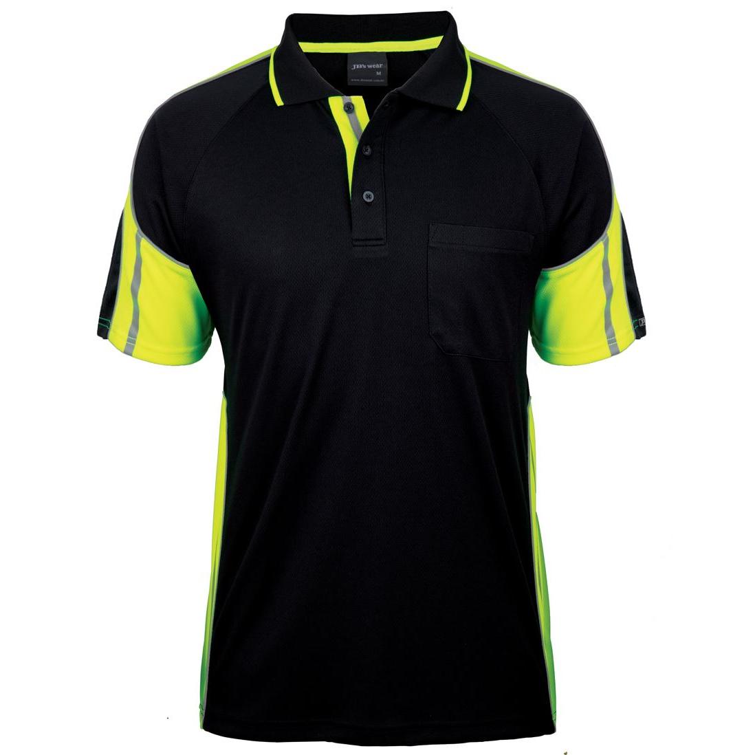 DIAMOND TOWING - 6SPPS - POLO - BLACK/LIME