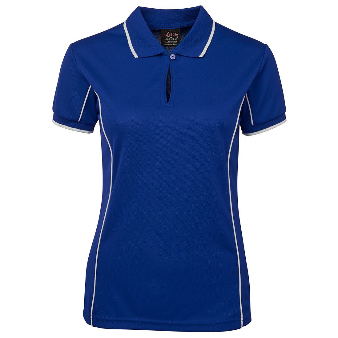 OES - 7PIP/LPI - PODIUM S/SL POLO - BLUE/WHITE