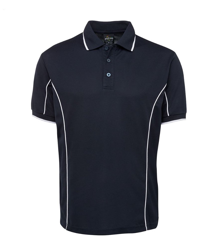 CARINE P.E - STAFF POLO - 7LPI/PIP - NAVY/WHITE