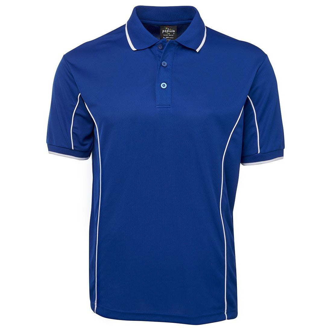 OES - 7PIP/LPI - PODIUM S/SL POLO - BLUE/WHITE
