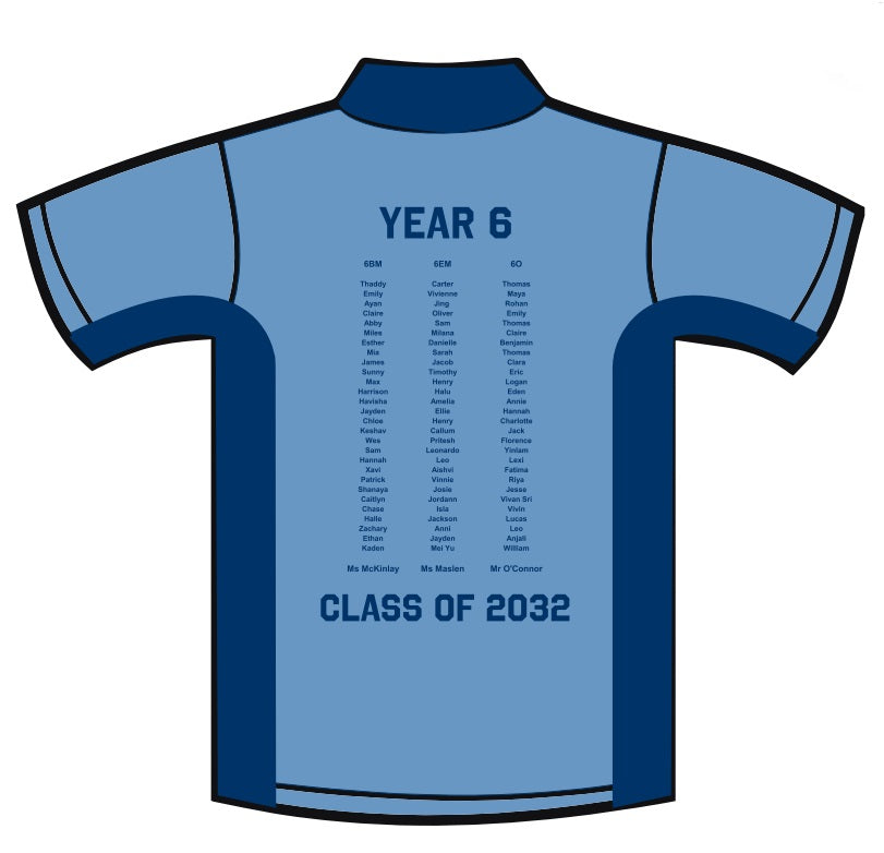ALL SAINTS COLLEGE - PRIMARY - POLO SHORT SLEEVE YR6 - SUBLIMATION - ROUND 2