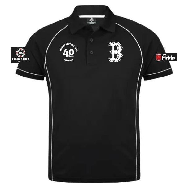 BALGA BANDITS - 1310 - ENDEAVOUR POLO - BLACK/WHITE_D6