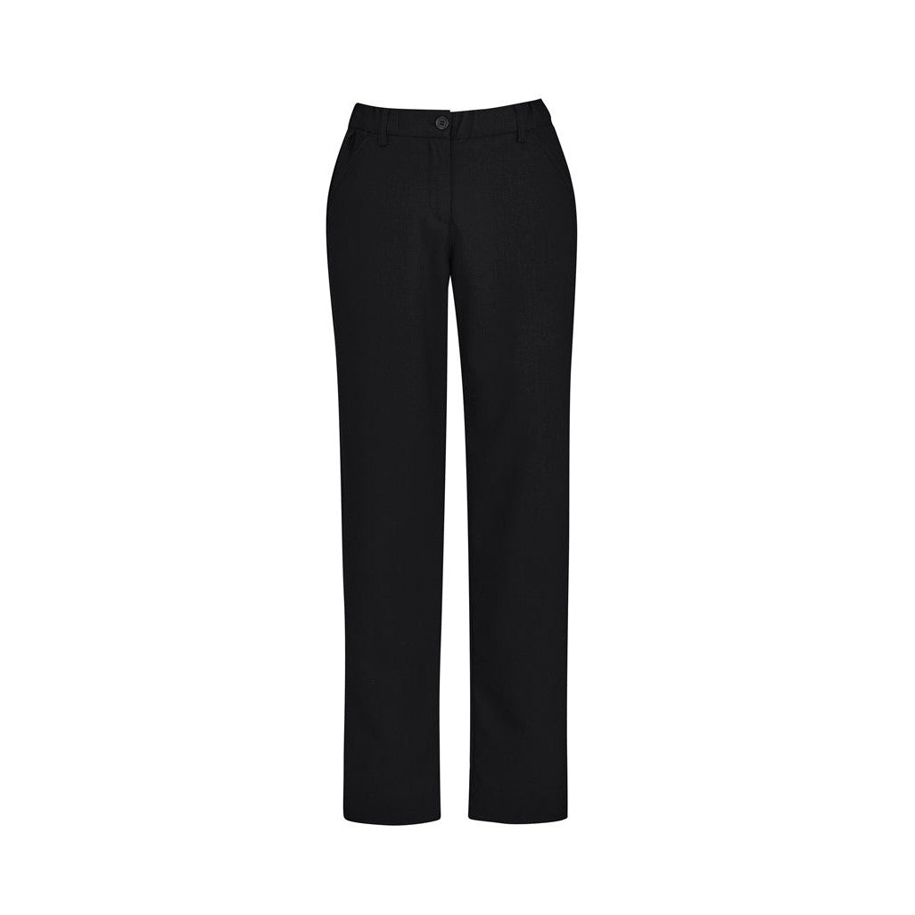 QA BATH - CL955LL - LADIES COMFORT WAIST STRAIGHT LEG PANTS - BLACK