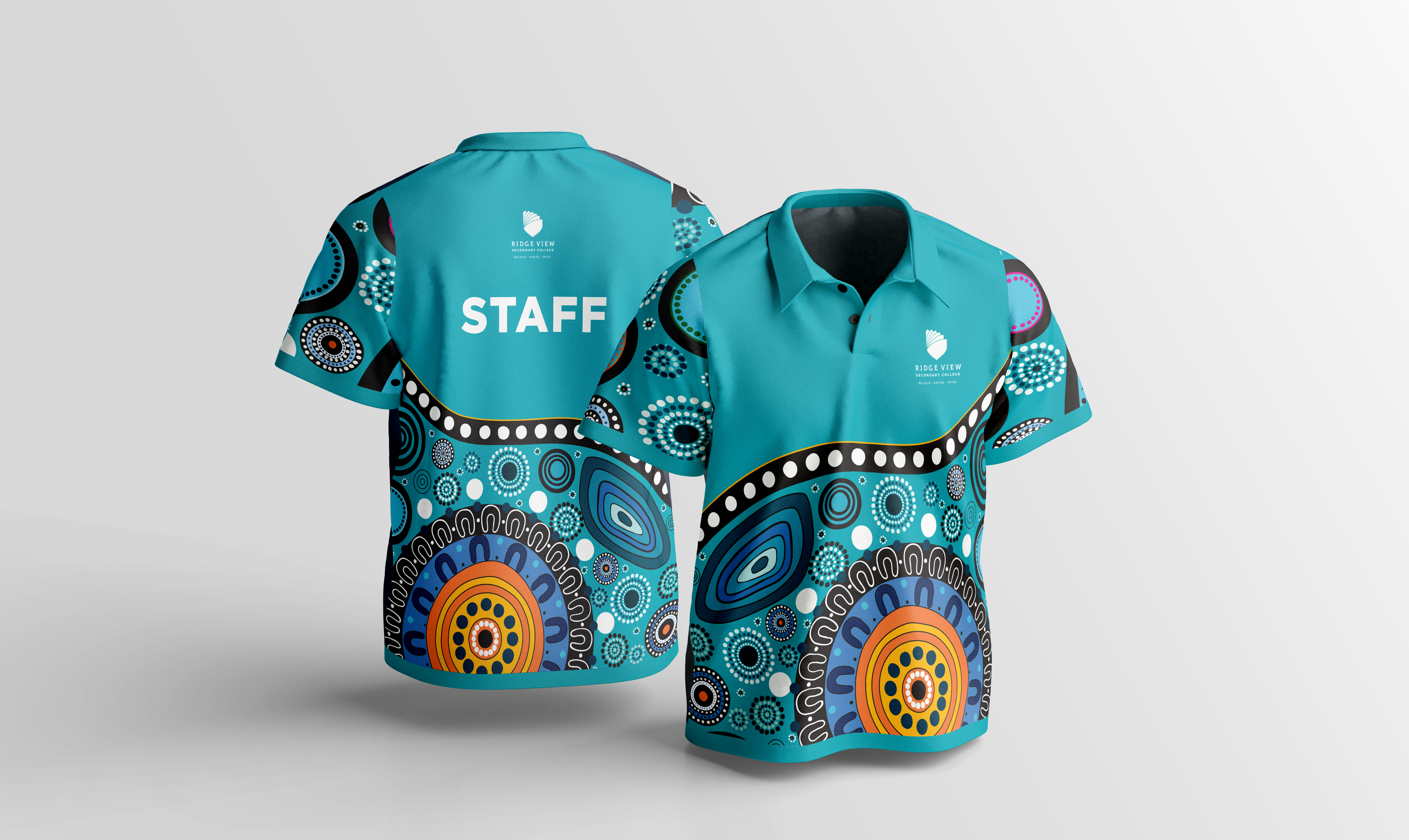 RIDGE VIEW SC - STAFF - S/S POLO - TEAL