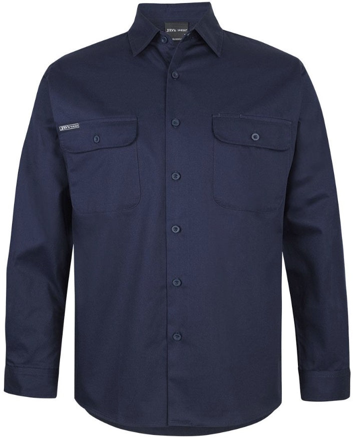 GUILDFORD GRAMMAR SCHOOL - 6WSLL - L/S 150G Work Shirt - NAVY