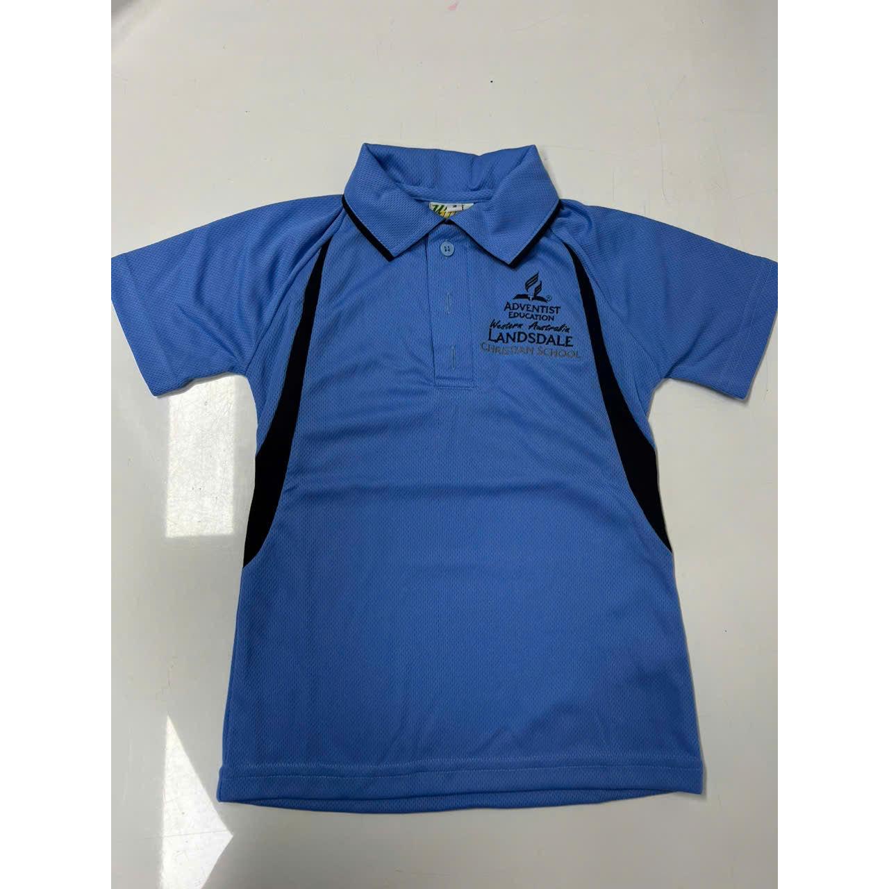 LANDSDALE - KINDY & PRE-PRIMARY - SKY/NAVY SPORT POLO
