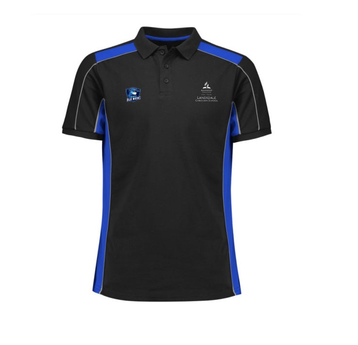 LANDSDALE CHRISTIAN SCHOOL - P413US - UNISEX GRID SHORT SLEEVE - HOUSE POLO STAFF