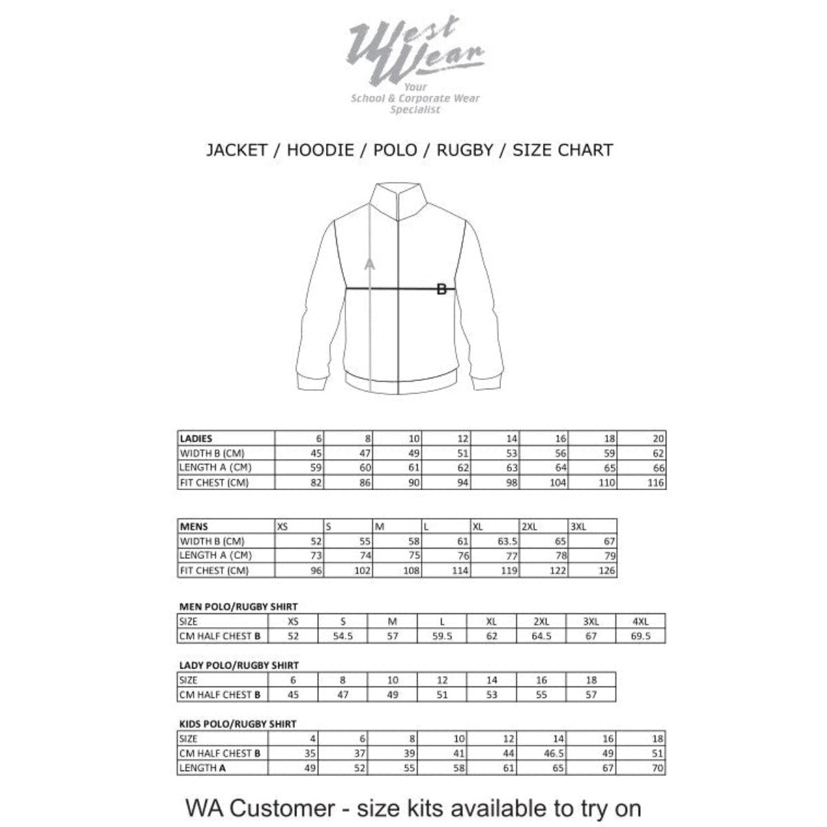 CAREY BAPTIST COLLEGE - FORRESTDALE - YR6 LEAVERS JACKET - 2026 - ROUND 2