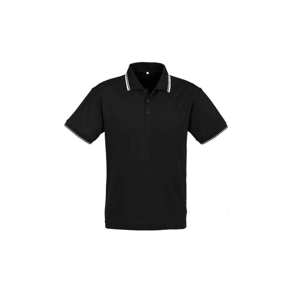 ALL SAINTS' - P227LS/MS - CHOIR POLO - BLACK/WHITE