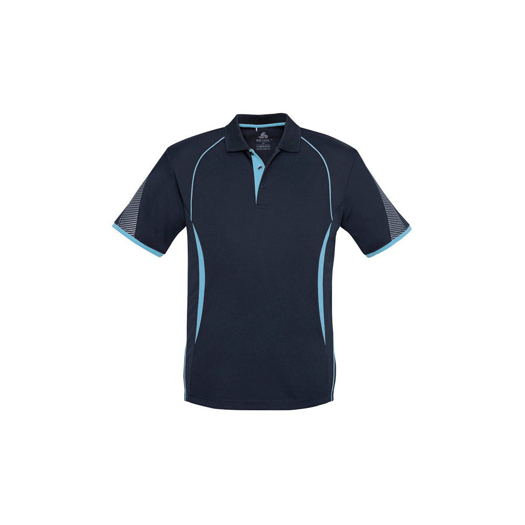ALL SAINTS' - P405LS/MS - P&F POLO - NAVY/SKY