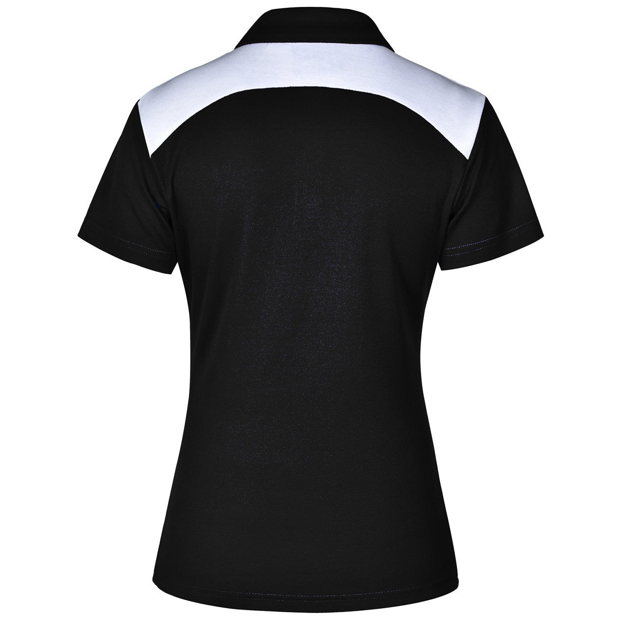 CAREY BAPTIST - PS32A - LADIES STAFF POLO (TECH) - BLACK/WHITE
