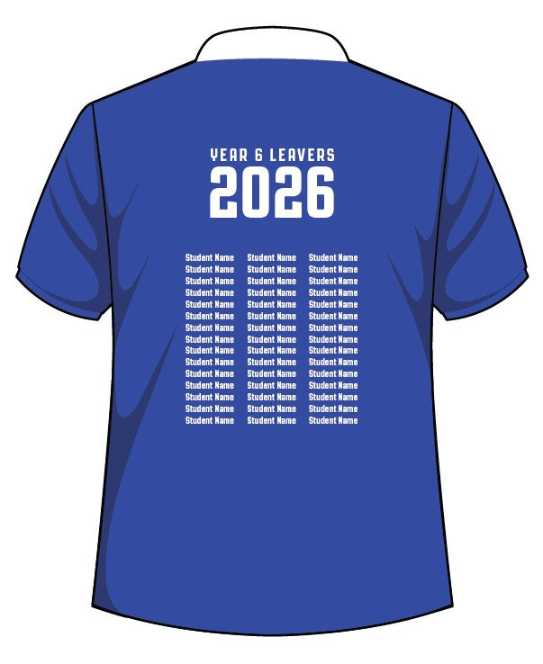 PS - YR 6/12 - SUBLIMATION LEAVERS POLO - D1