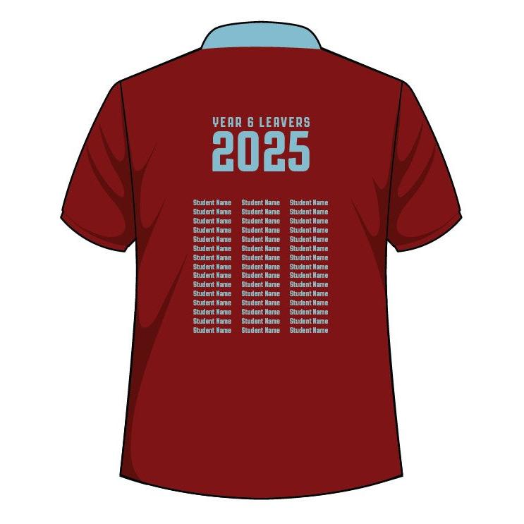 PS - YR 6/12 - SUBLIMATION LEAVERS POLO - D1