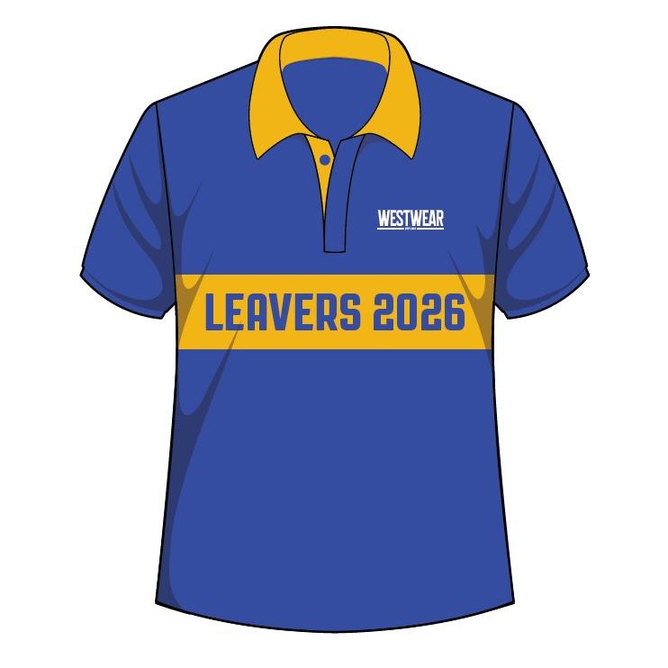 PS - YR 6/12 - SUBLIMATION LEAVERS POLO - D1
