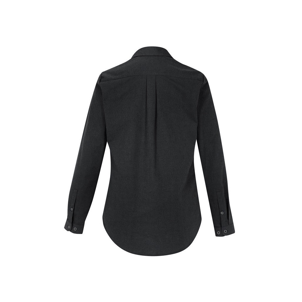 QA BATH - S127LL - LADIES MEMPHIS L/S SHIRT - BLACK