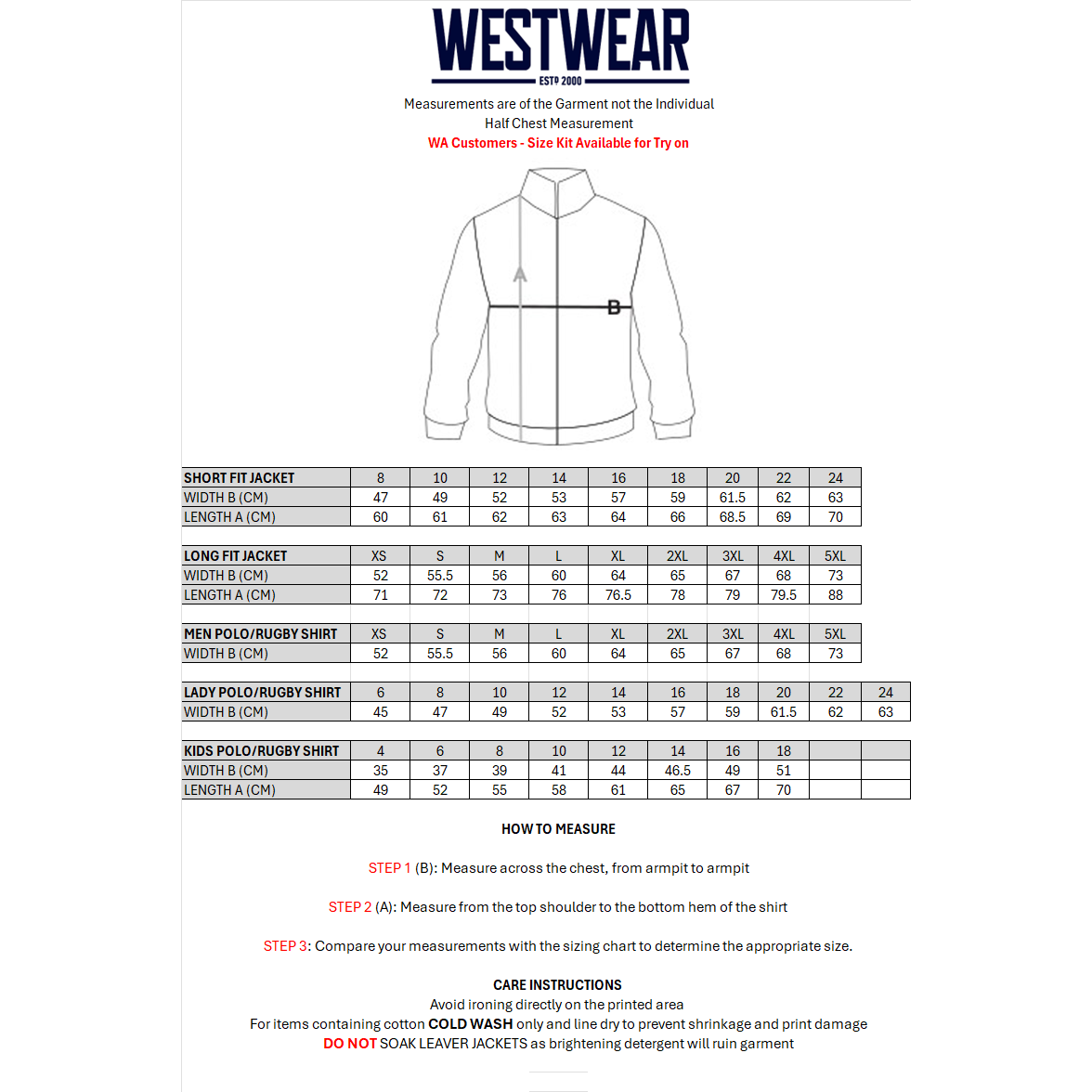 BCC - LEAVERS JACKET - 2027 - ROUND 1