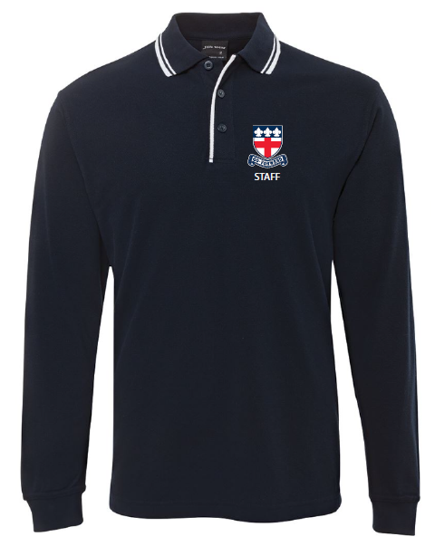 GUILDFORD GRAMMAR SCHOOL - STAFF MAINTENANCE POLO - 2CP - NAVY/WHITE - L/SL