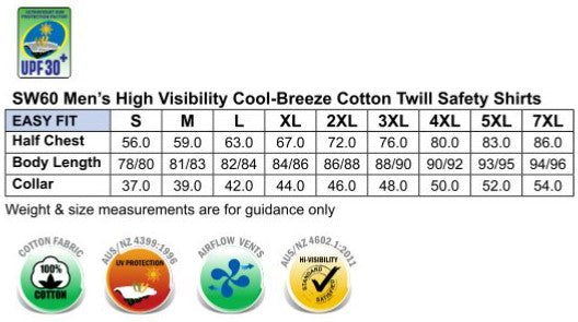 SW60 LONG SLEEVE SAFETY SHIRT
