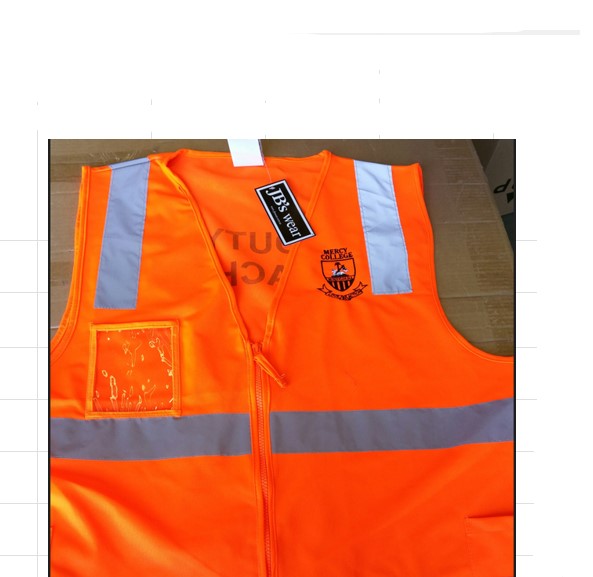MERCY COLLEGE (UNIFORM) - DNSZ - HI VIS ZIP SAFETY VEST
