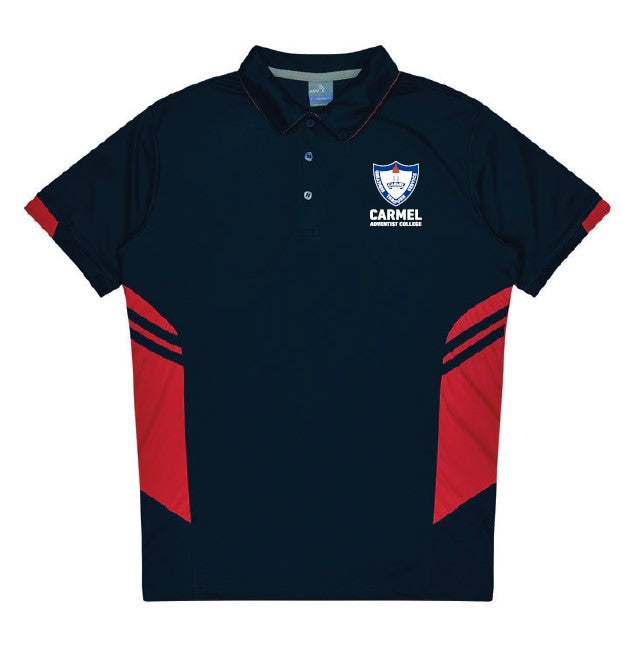 CARMEL ADVENTIST - STAFF - 1311/2311 - POLO - NAVY/RED - NO NAME