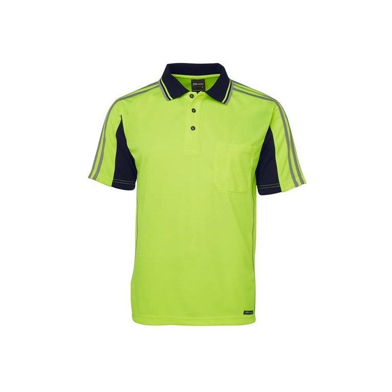 HI VIS S/S ARM TAPE POLO - 6AT4S