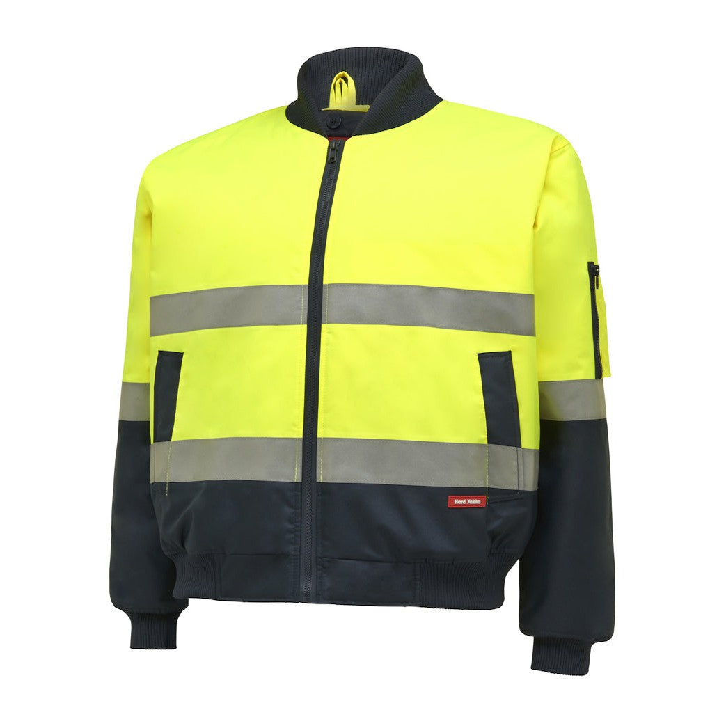 PINNACLE - (MALAGA) - Y06675 - CORE HI-VIS 2 TONE TAPED WATERPROOF BOMBER JACKET - Y/N