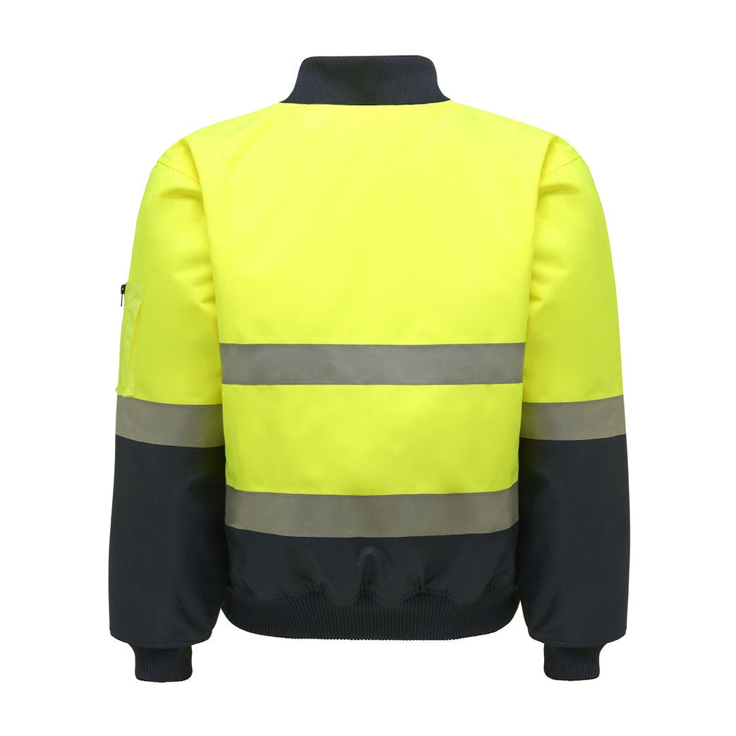 PINNACLE - (MALAGA) - Y06675 - CORE HI-VIS 2 TONE TAPED WATERPROOF BOMBER JACKET - Y/N