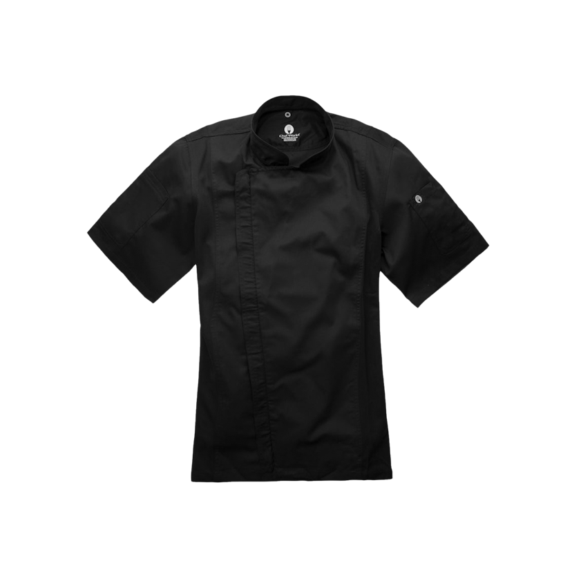 KARALEE - BCSZ009 - MENS SPRINGFIELD CHEF JACKET - BLACK