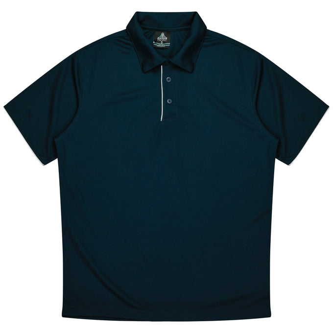 FENCEMAKERS - 1302 - MENS YARRA POLO - NAVY/WHITE