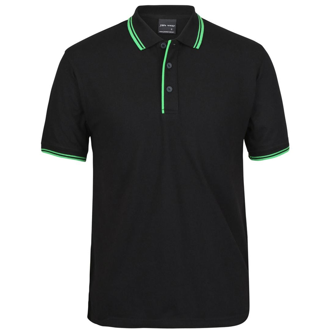 TSS (STAFF) - 2CP - CONTRAST POLO - BLACK/PEA GREEN
