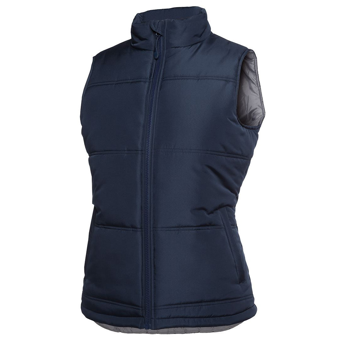 PLASMO 3ADV1 LADIES' NAVY/GREY PUFFER VEST