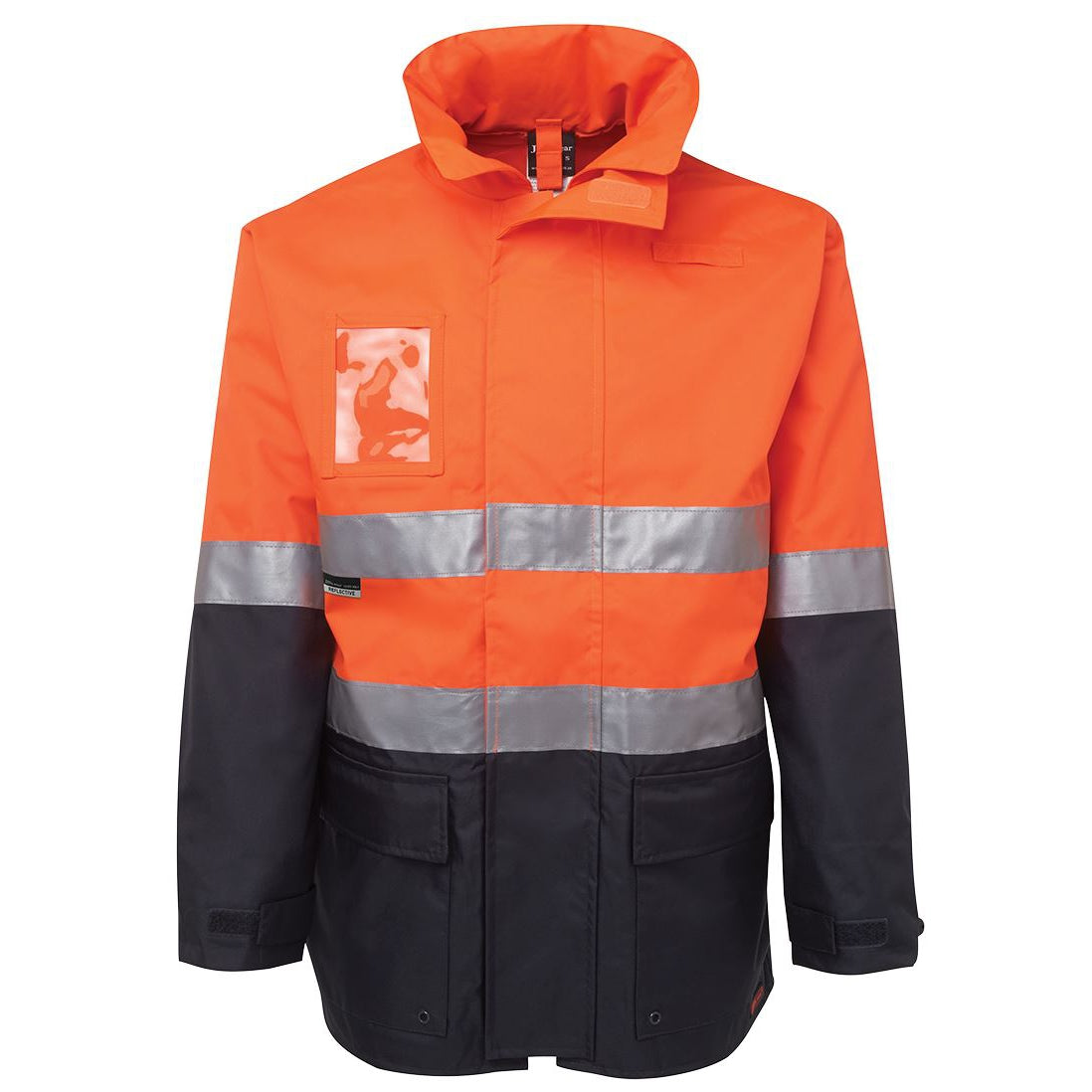FRESH FRONTIER - 6DNLL - HI/VIS LONG LINE JACKET - ORANGE/NAVY