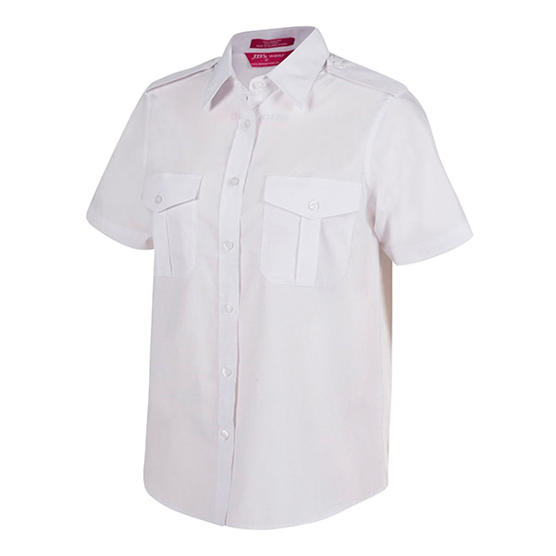 ROTTNEST FAST FERRIES - 6ESS1 - LADIES S/S EPAULETTE SHIRT - WHITE