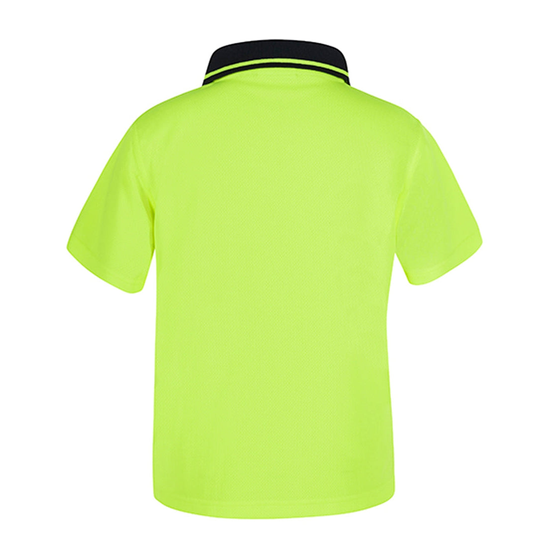 FENCEMAKERS - 6HVNC - HIVIS NON CUFF POLO - LIME/NAVY