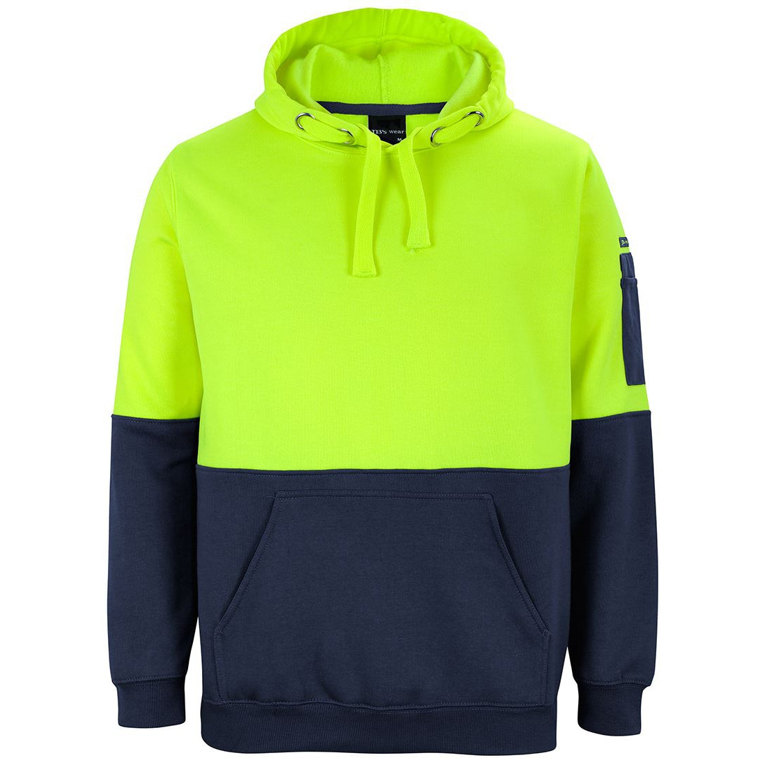 VESUVIO P - 6HVPH - HV PULL OVER HOODIE - LIME/NAVY