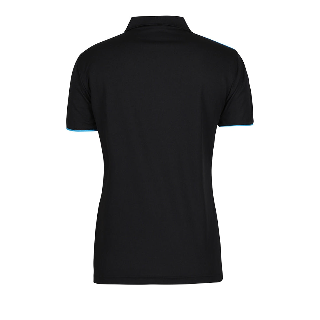 PINNACLE - (MALAGA) - 7COP1 - LADIES PODIUM COOL POLO - BLACK/AQUA/GREY