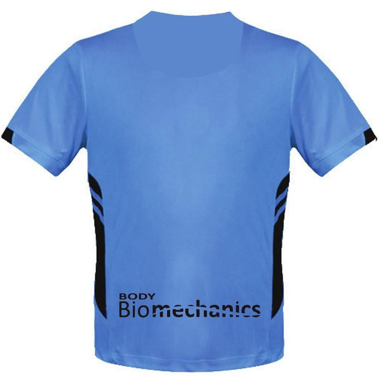 BODY BIO W1211 CYAN/BLACK TASMAN TEE - MEN'S