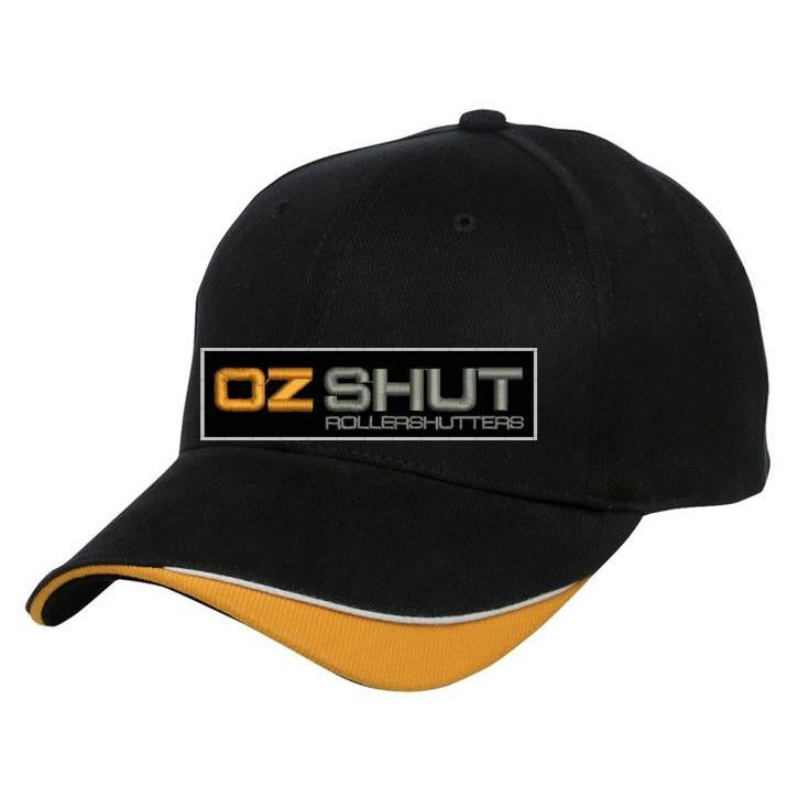 OZ SHUT | 4167 - SIGNATURE CAP - BLACK/WHITE/ORANGE
