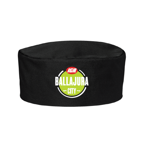 IGA BC 5FC CHEF'S CAP - BLACK