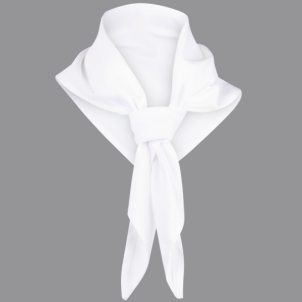 JOHN WOLLASTON CS01 CHEF SCARF - WHITE