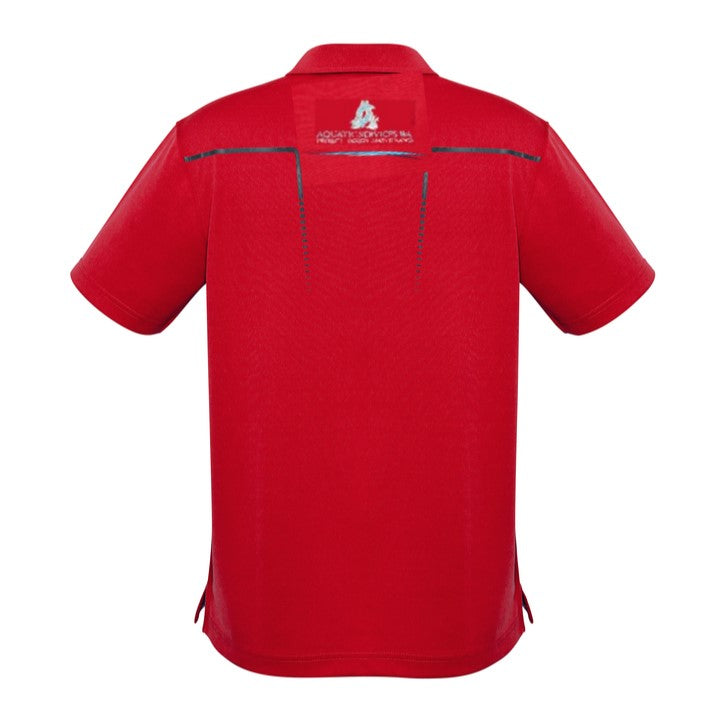 AQUATIC SERVICES P604MS CYBER POLO - RED