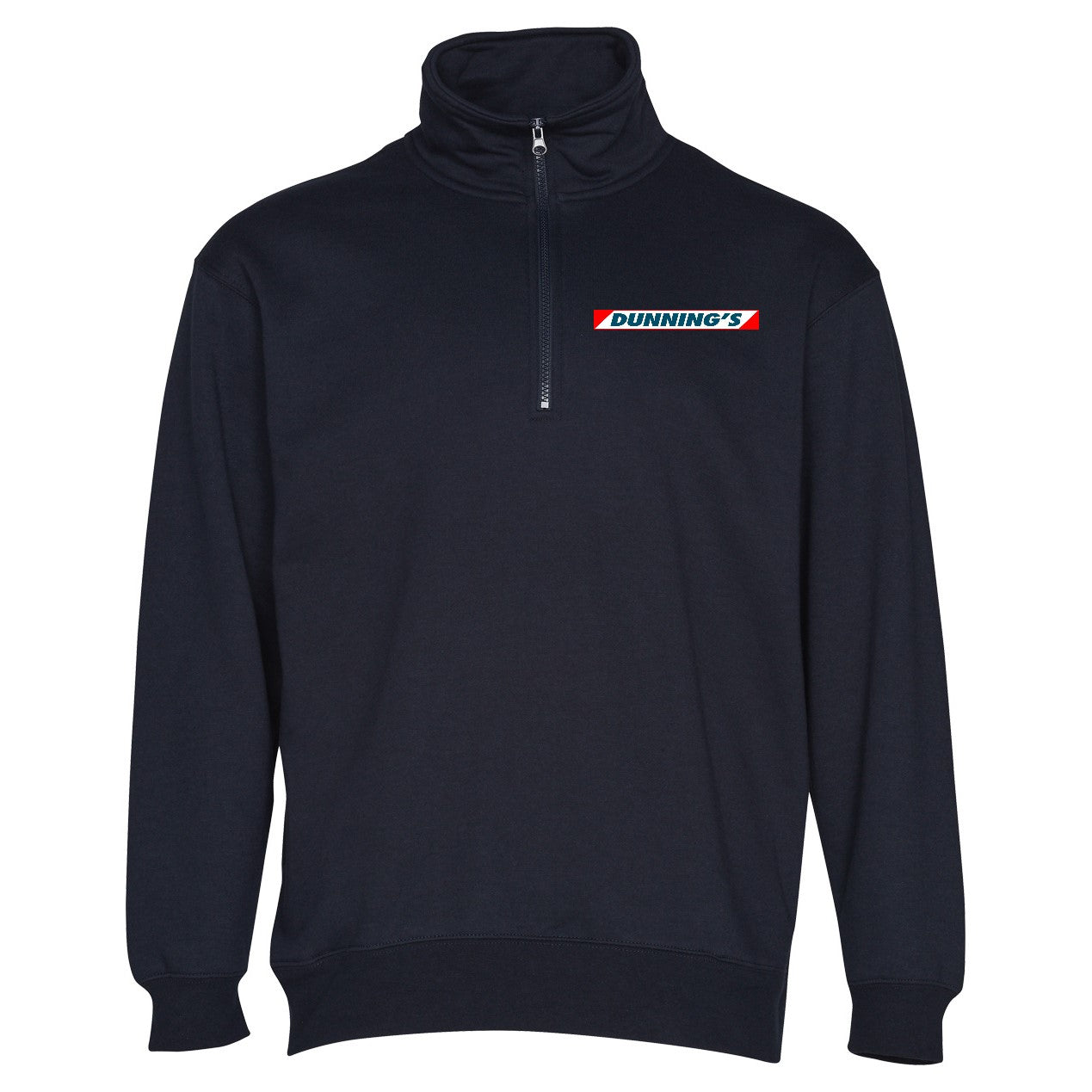 DUNNING'S - FL02 - HALF ZIP FLEECE JUMPER - NAVY