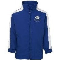MT LAWLEY - CUSTOM MADE KIDS WARM UP JACKET - ROYAL/WHITE