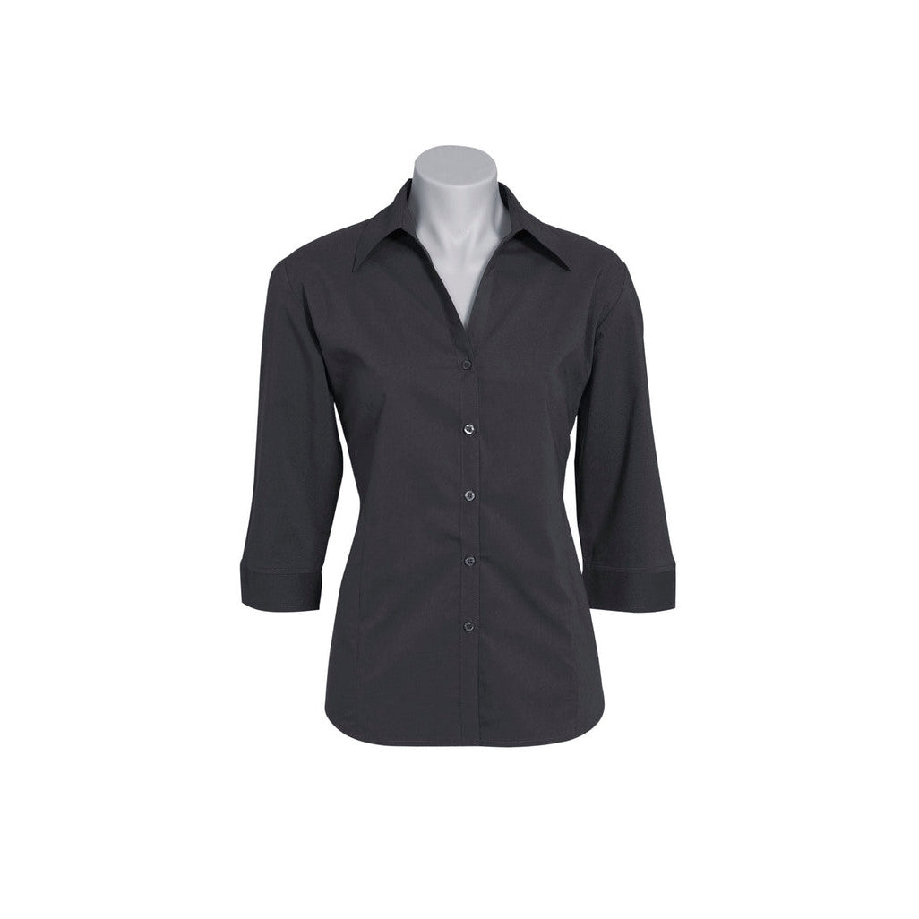 PINNACLE - (BARRACK ST) - LB7300 - LADIES 3/4 METRO SHIRT - CHARCOAL