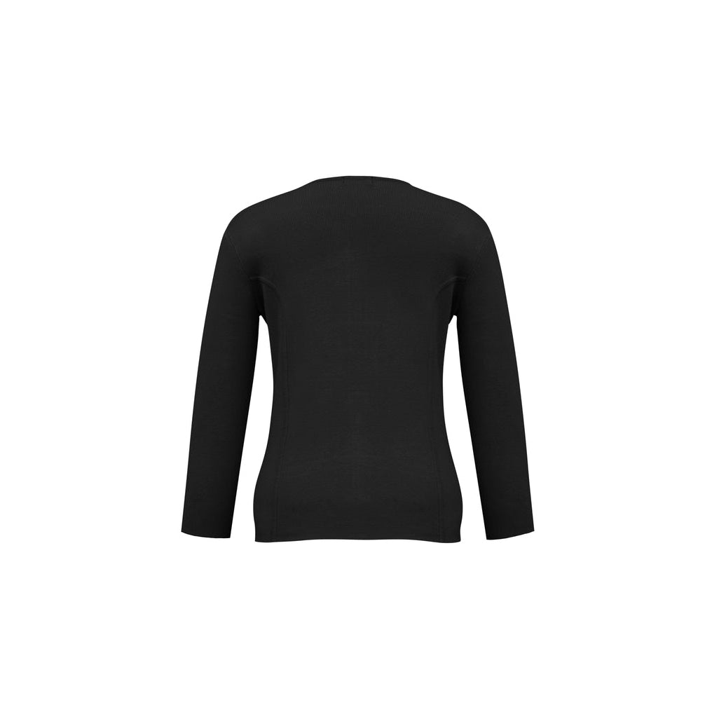 KAPTURE PHOTOGRAPHY - LC3505 - LADIES 2-WAY ZIP CARDIGAN - BLACK